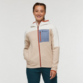 Abrazo Fleece Hooded Full-Zip Jacket - Women's, Bone/Oatmeal, Model Aya