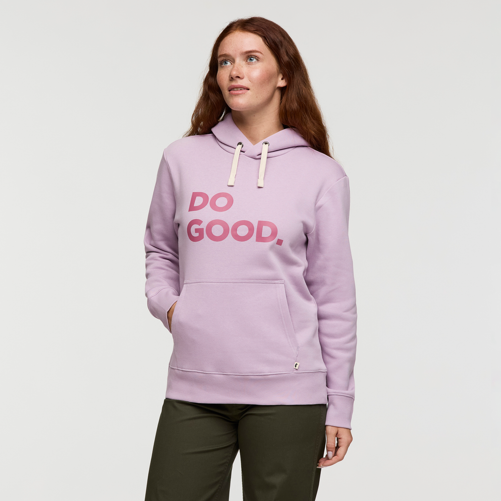 Do Good Pullover Hoodie - Women's, Antique, Model Caitlyn