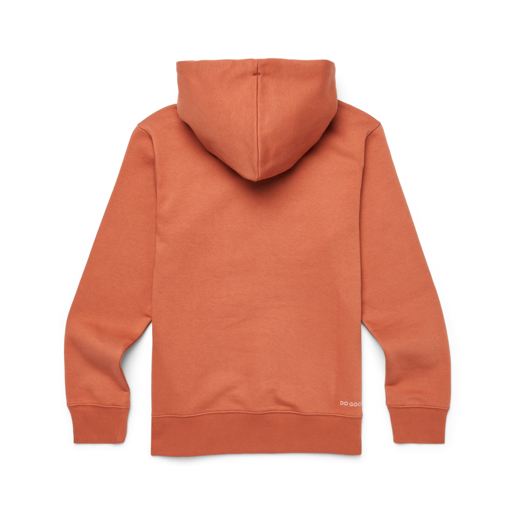 Cotopaxi Llama Pullover Hoodie, Faded Brick, Detail