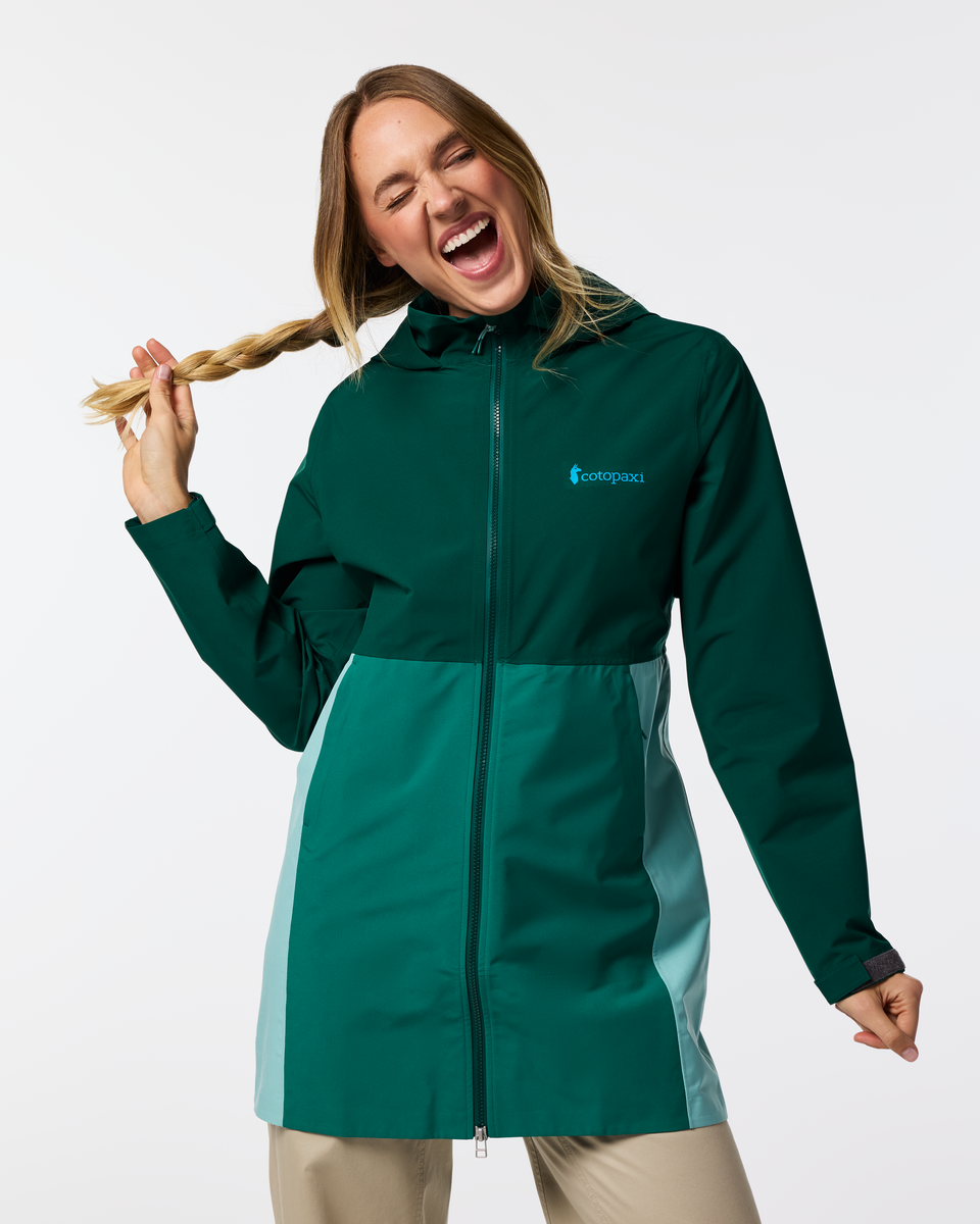 Cielo Rain Trench - Women's, Kale/Malachite, Model Ellen