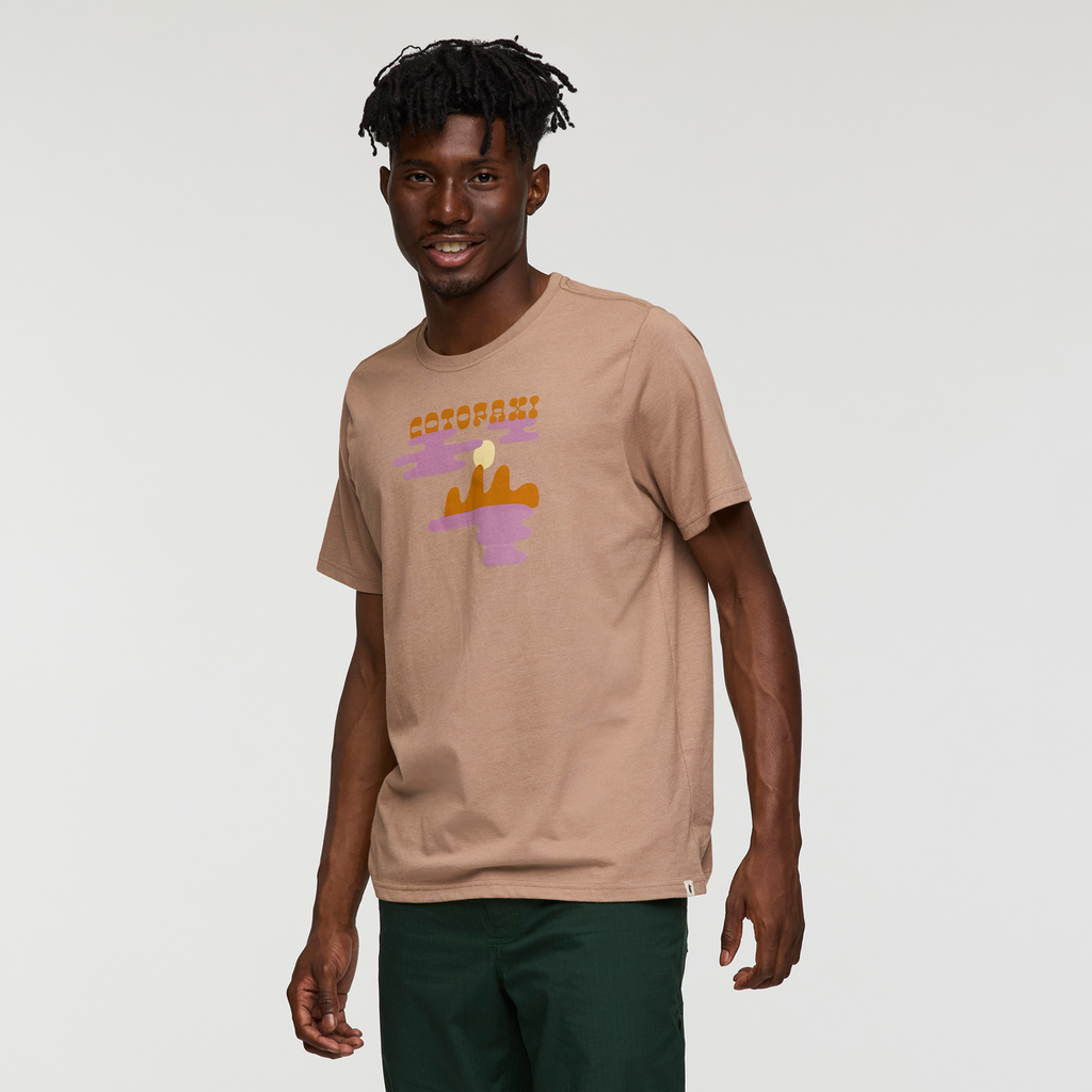 Sunrise Lake T-Shirt - Men's, Reishi, Model Nicolas