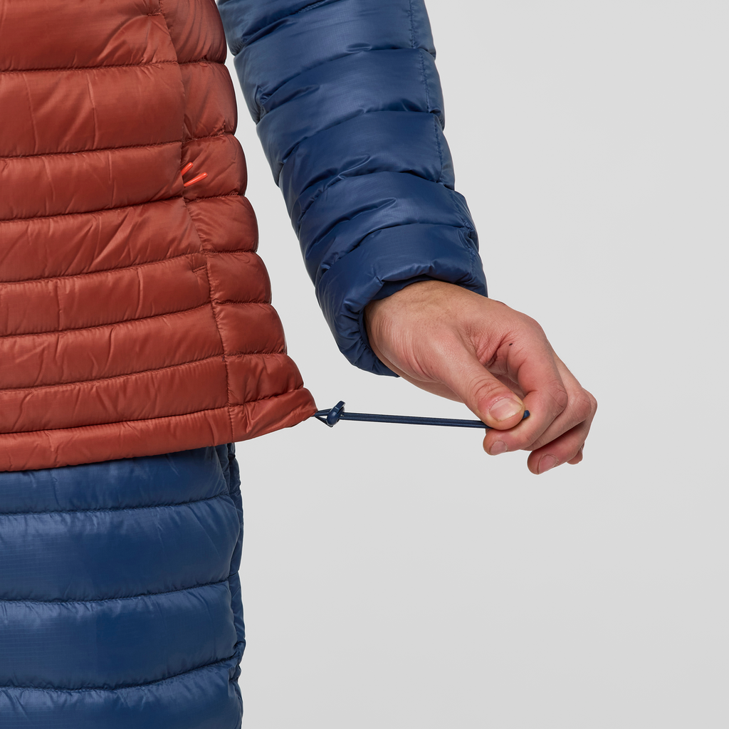 Fuego Down Jacket - Men's, Deep Sea/Nutmeg, Model Kai