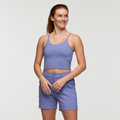Muevo Scoop Tank - Women's, Blue Smoke, Model Caitlyn