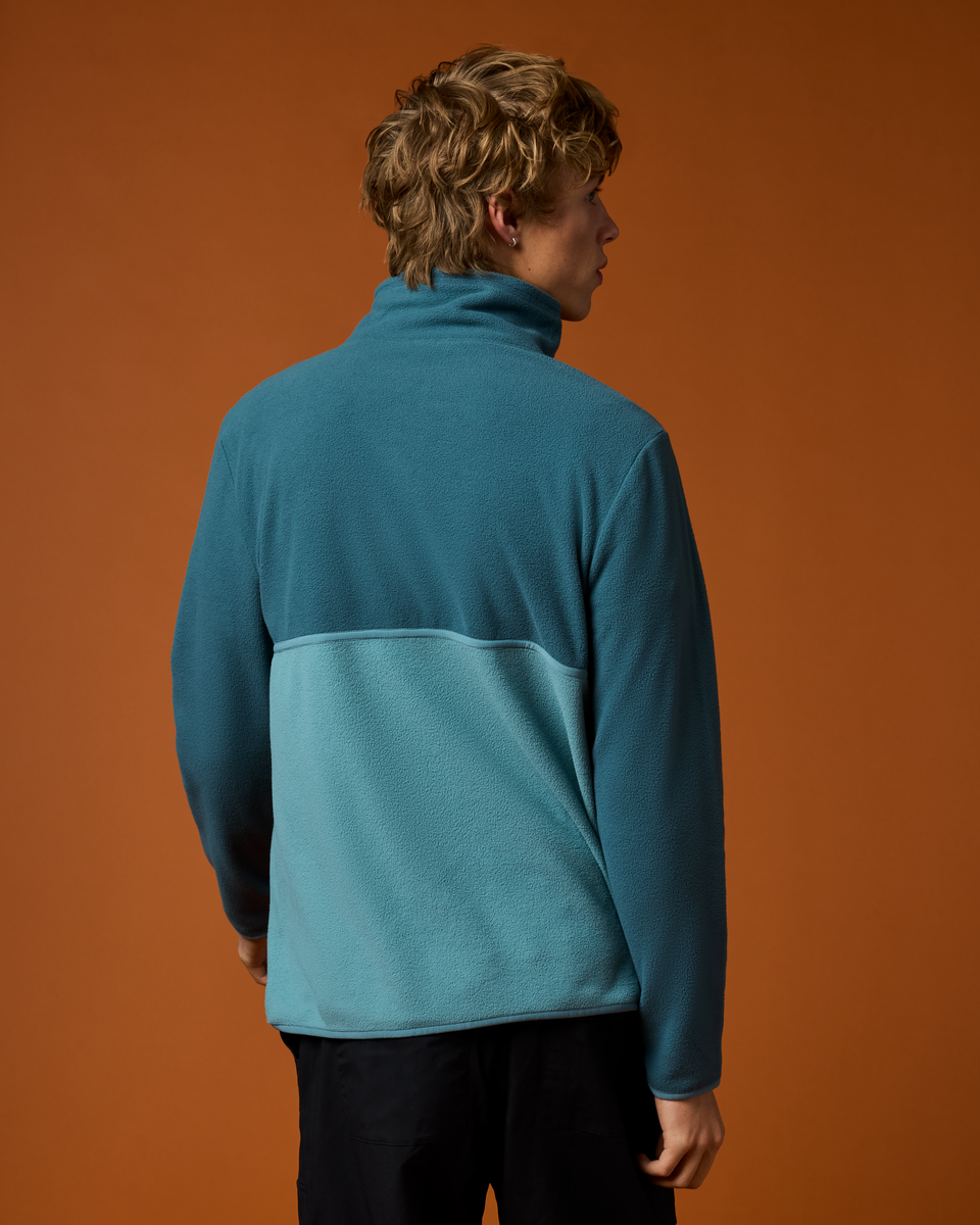 Amado Fleece Pullover - Men's, Ocean/Everglade, Model Maximus
