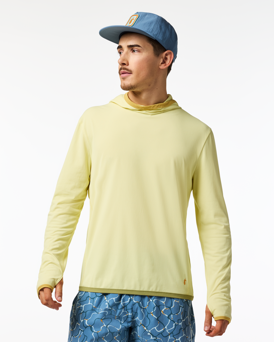 Sombra Sun Hoodie - Men's, Honeydew, Model Kellan