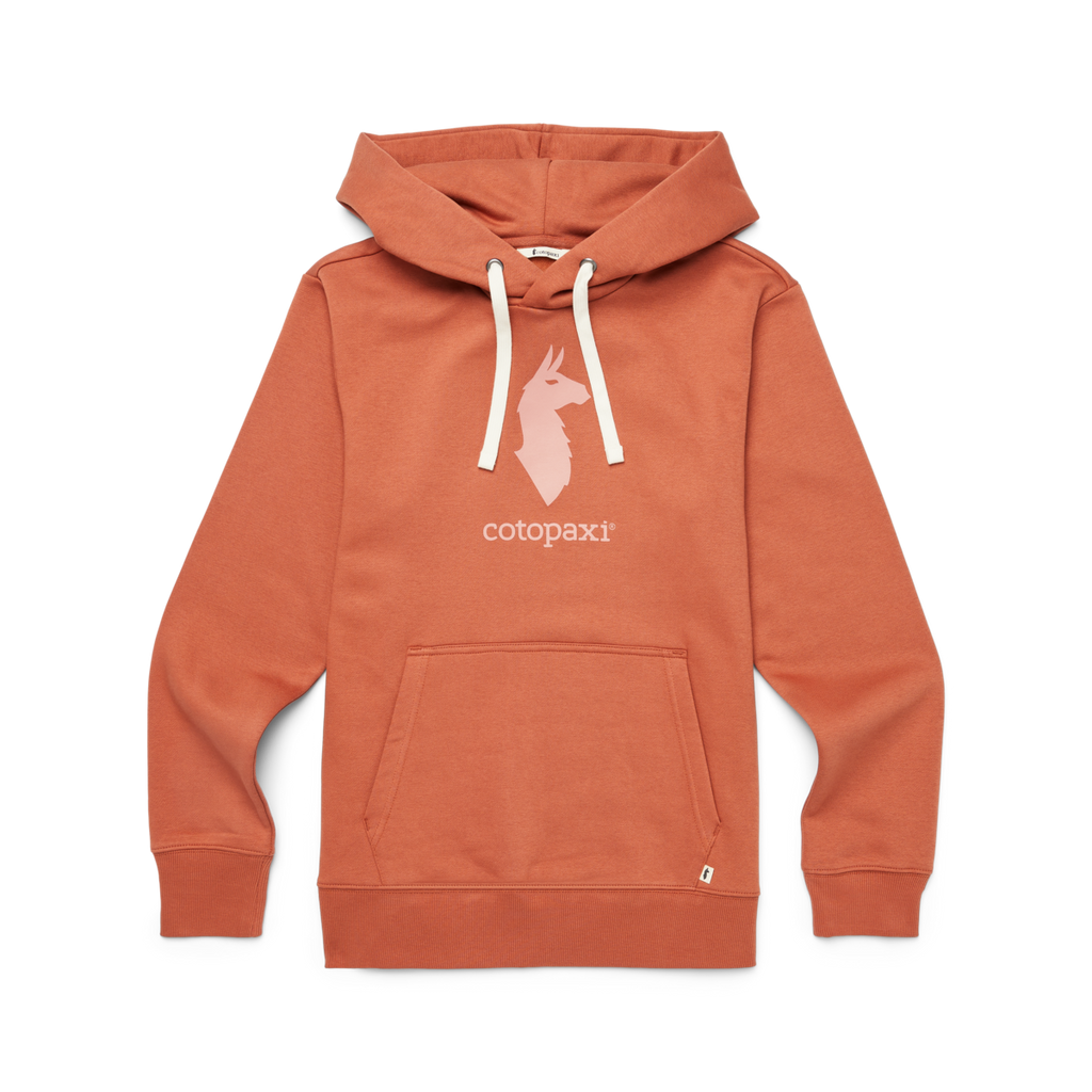 Cotopaxi Llama Pullover Hoodie, Faded Brick, Detail