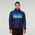 Fuego Down Pullover - Men's, Maritime Stripes, Model Munther