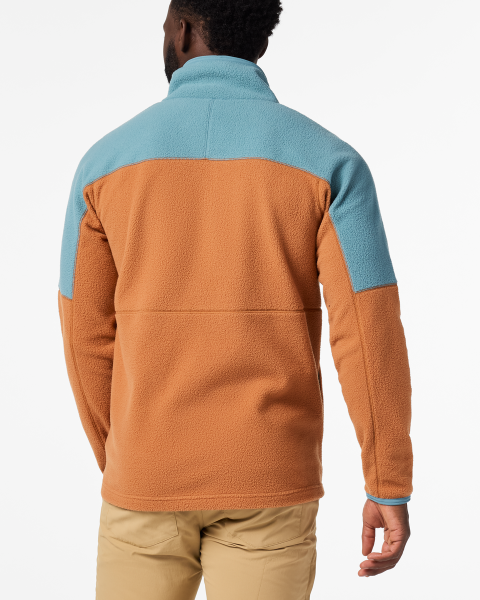 Abrazo Fleece Half-Zip Jacket - Men's, Everglade/Whiskey, Model Kirk