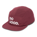 Do Good 5-Panel Hat, Mulberry, Detail