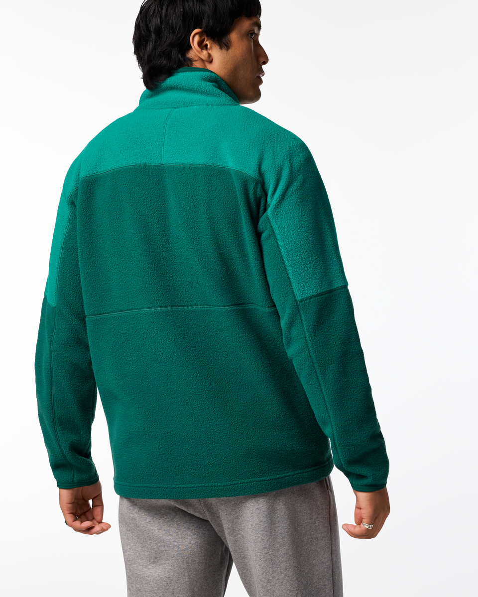 Abrazo Fleece Half-Zip Jacket - Men's, Malachite/Kale, Model Christian