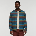 Quedo Flannel Shirt - Men's, Abyss Stripes, Model Kirk