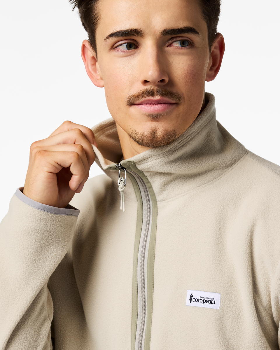 Amado Fleece Pullover - Men's, Mineral/Vapor, Model Kellan