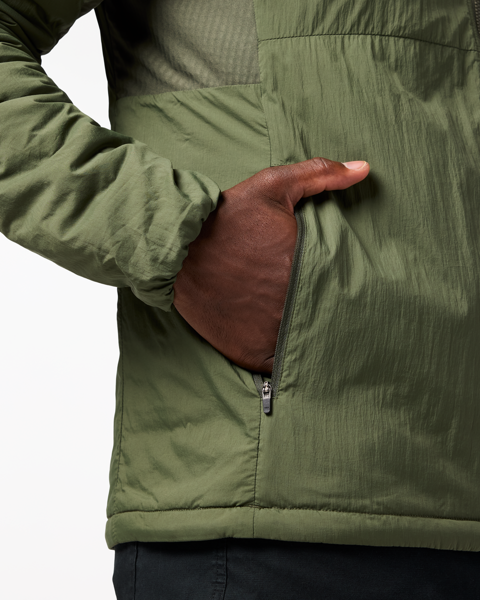 Pacaya 2.0 Insulated Hooded Jacket - Men's, Fatigue, Model Kirk