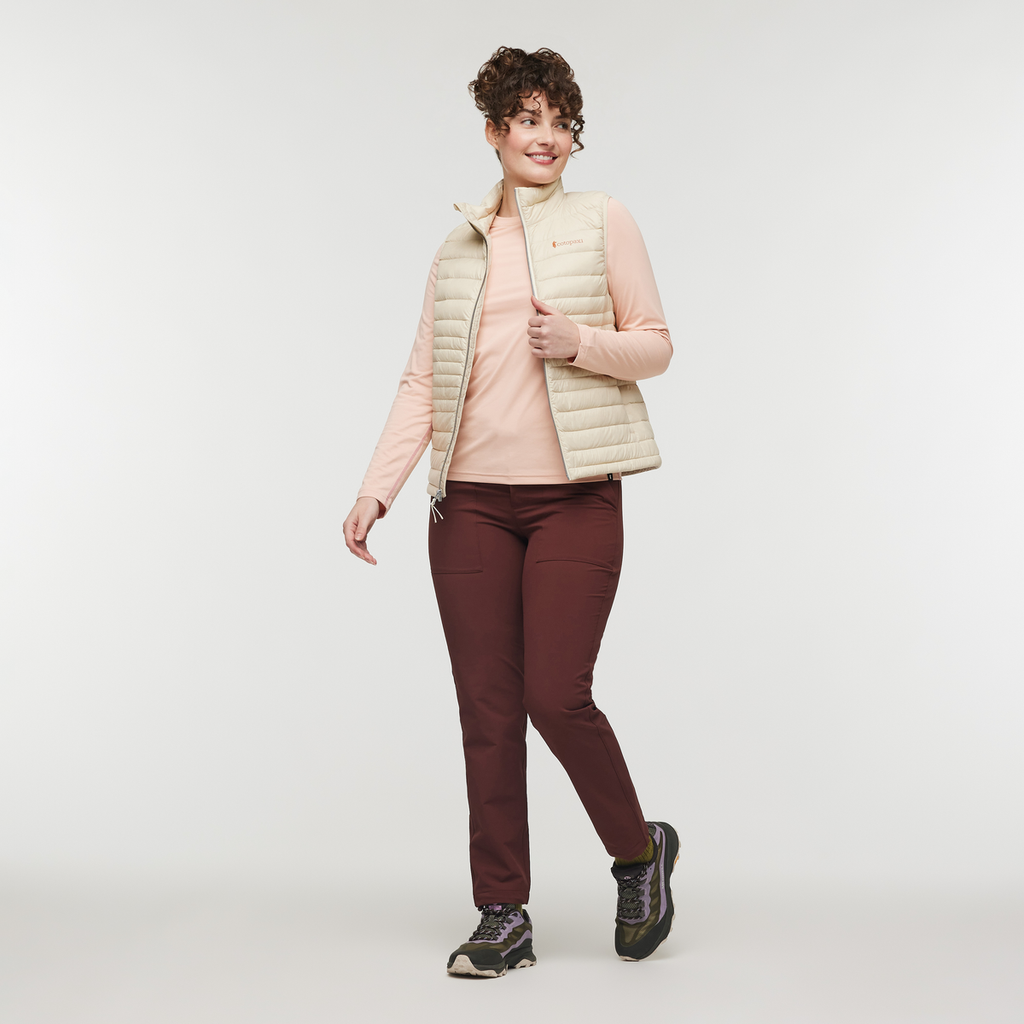 Fuego Down Vest - Women's, Cream, Model Courtney