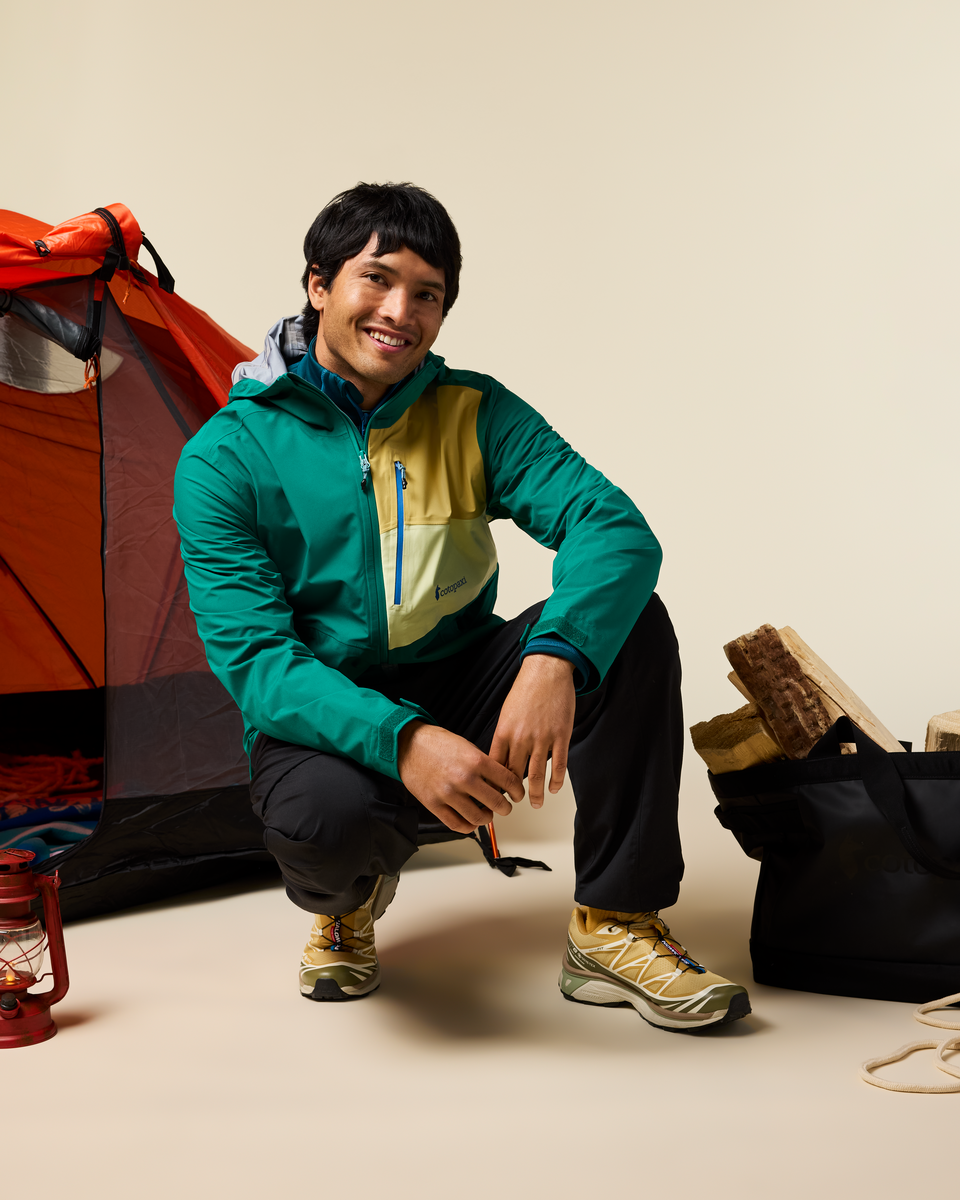 Impermeo 3L Hooded Shell Jacket - Men's, Malachite, Model Christian