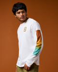 Radiant Llama Long-Sleeve T-Shirt - Men's, White, Model Christian