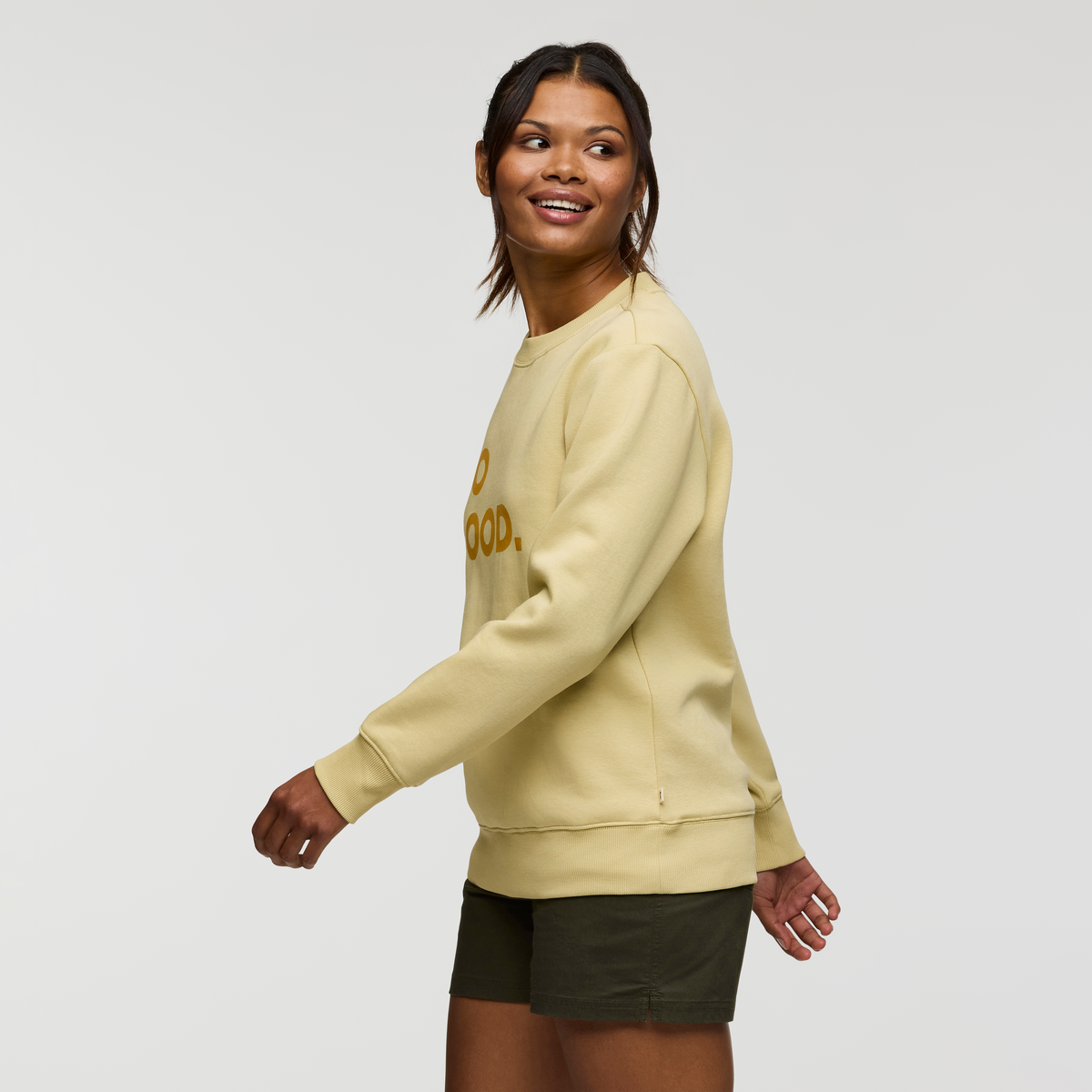 Do Good Crew Sweatshirt - Women's, Grain, Model Jade