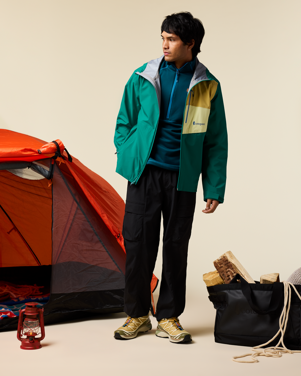 Impermeo 3L Hooded Shell Jacket - Men's, Malachite, Model Christian