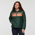 Fuego Down Hooded Jacket - Women's, Cargo Stripes, Model Caitlyn