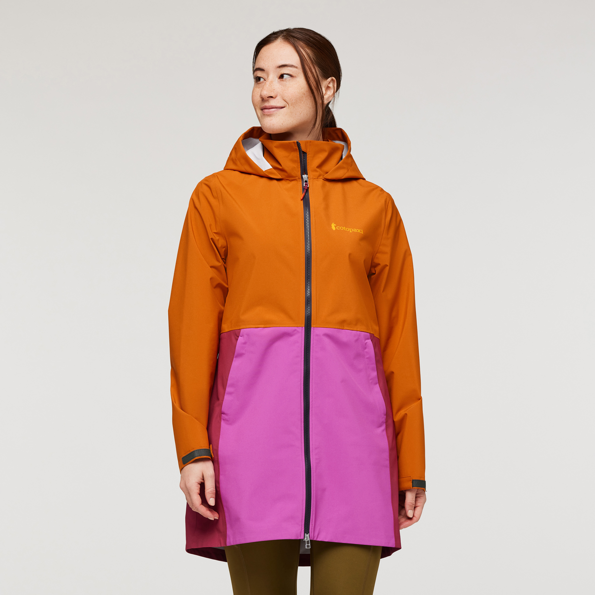 Cielo Rain Trench - Women's, Mezcal, Model Aya