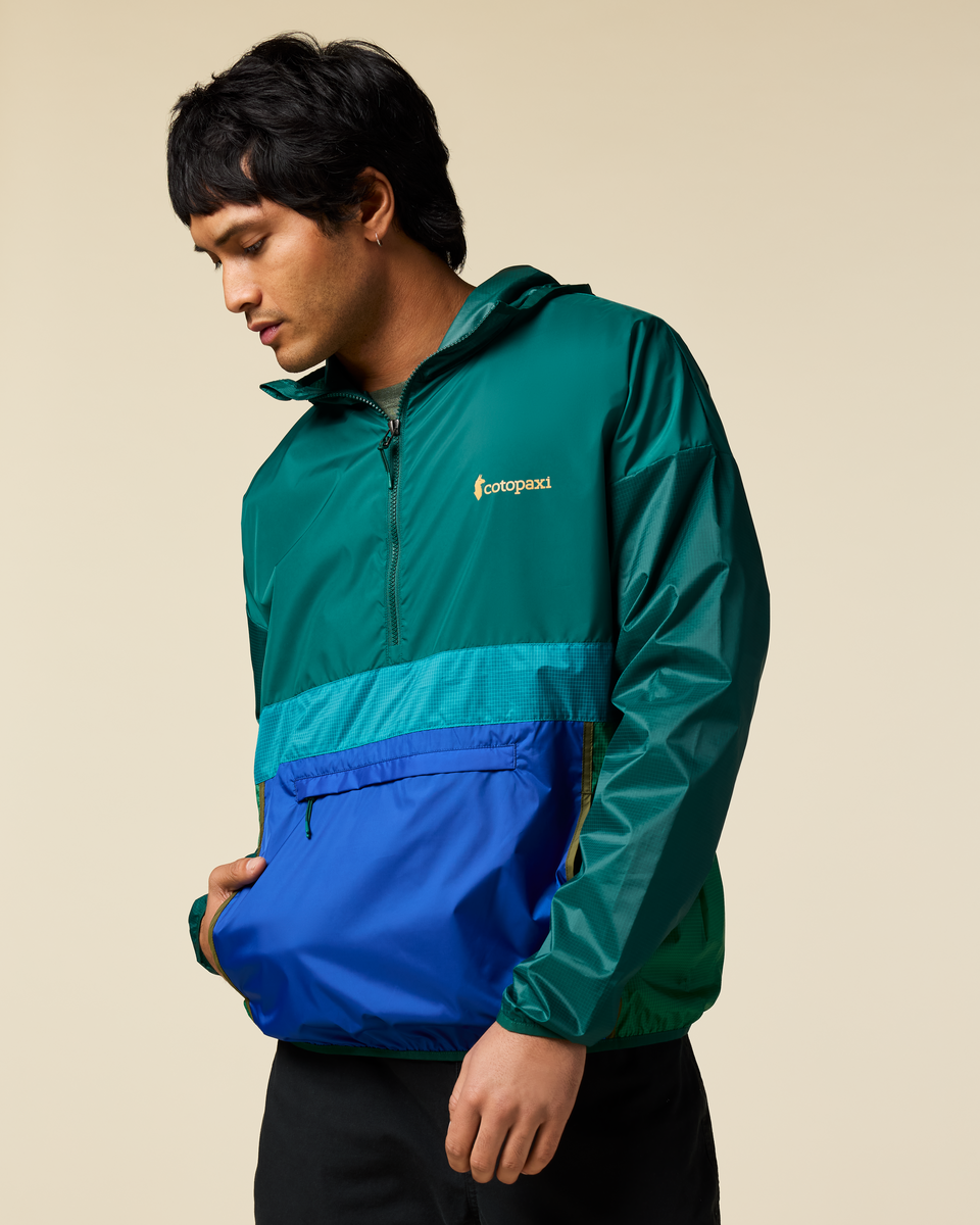 Teca Half-Zip Windbreaker - Men's, Eat More Veggies, Model Christian