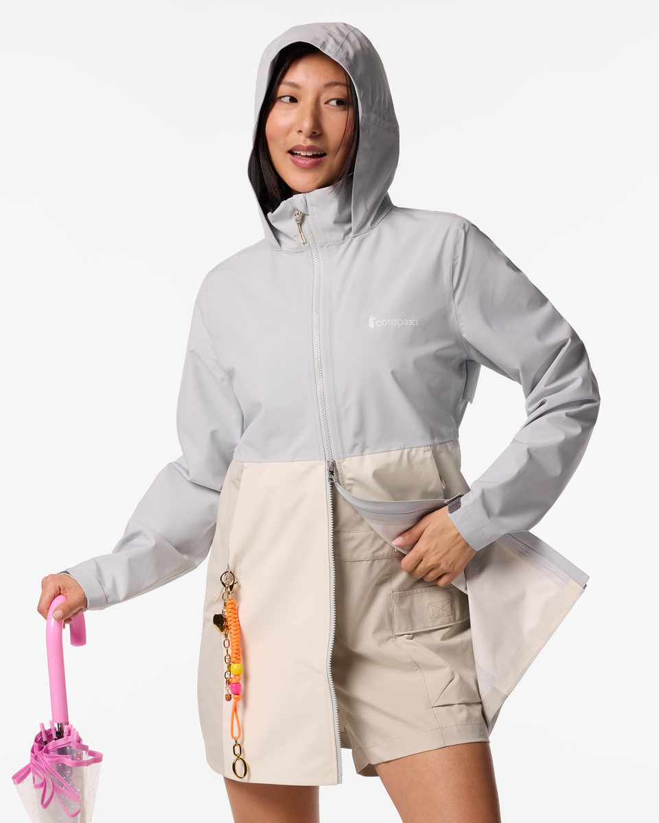 Cielo Rain Trench - Women's, Vapor/Chalk, Model Tiff