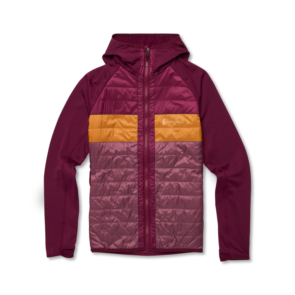 Capa Hybrid Insulated Hooded Jacket - Women's, Jam/Fig, Model Avery