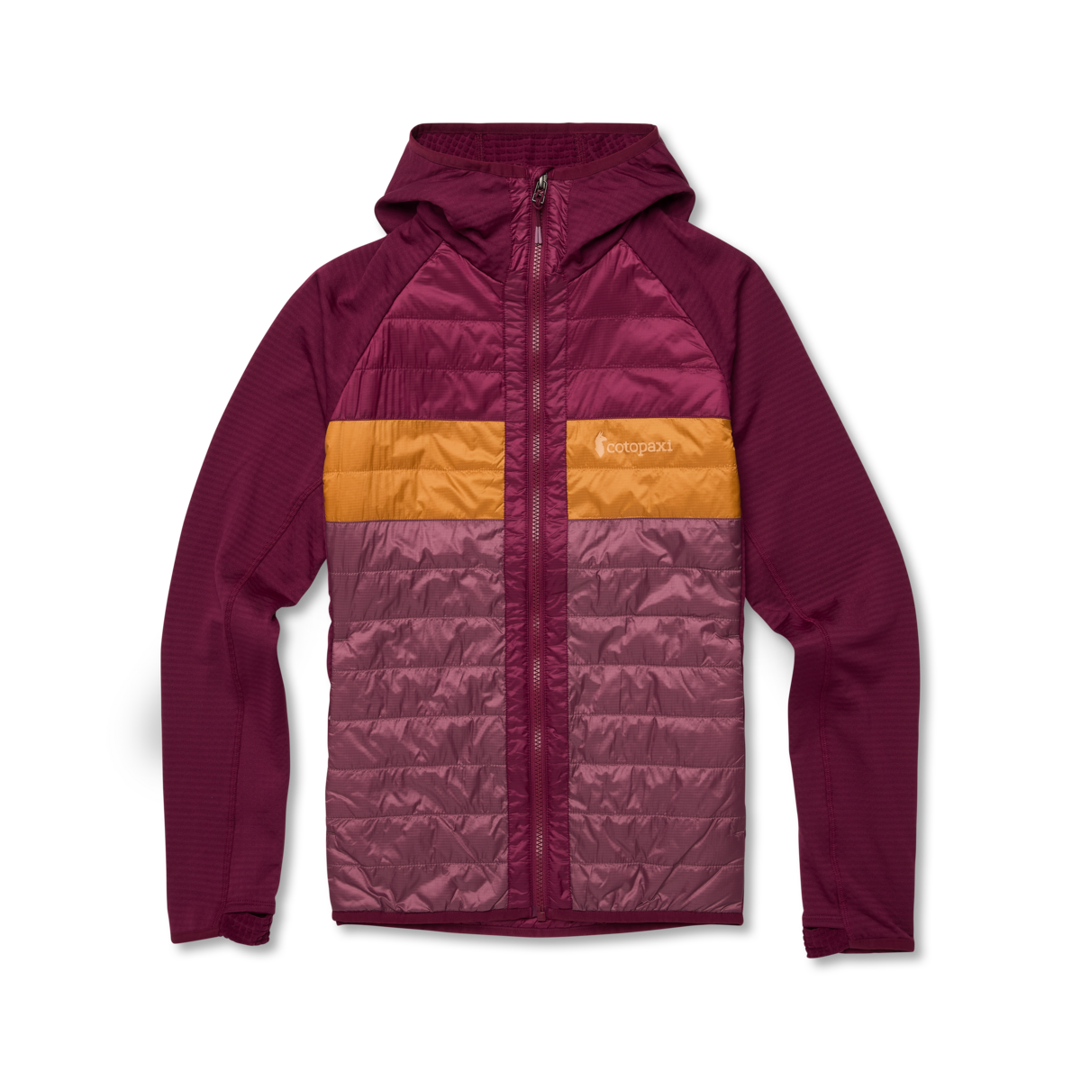 Capa Hybrid Insulated Hooded Jacket - Women's, Jam/Fig, Model Avery