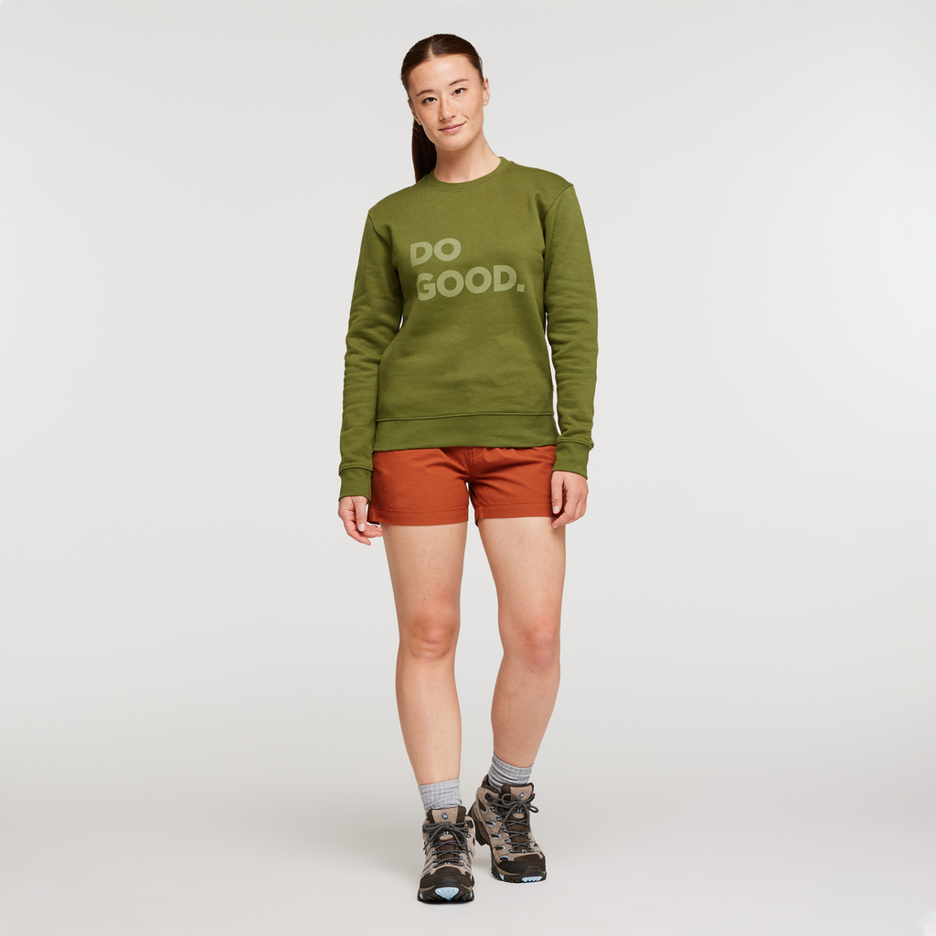 Do Good Long-Sleeve T-Shirt - Women's, Pine, Model Aya