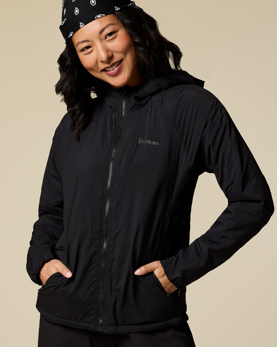 Pacaya 2.0 Insulated Hooded Jacket - Women's, Cotopaxi Black, Model Tiff