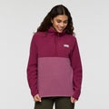 Amado Fleece Pullover - Women's, Jam/Fig, Model Avery