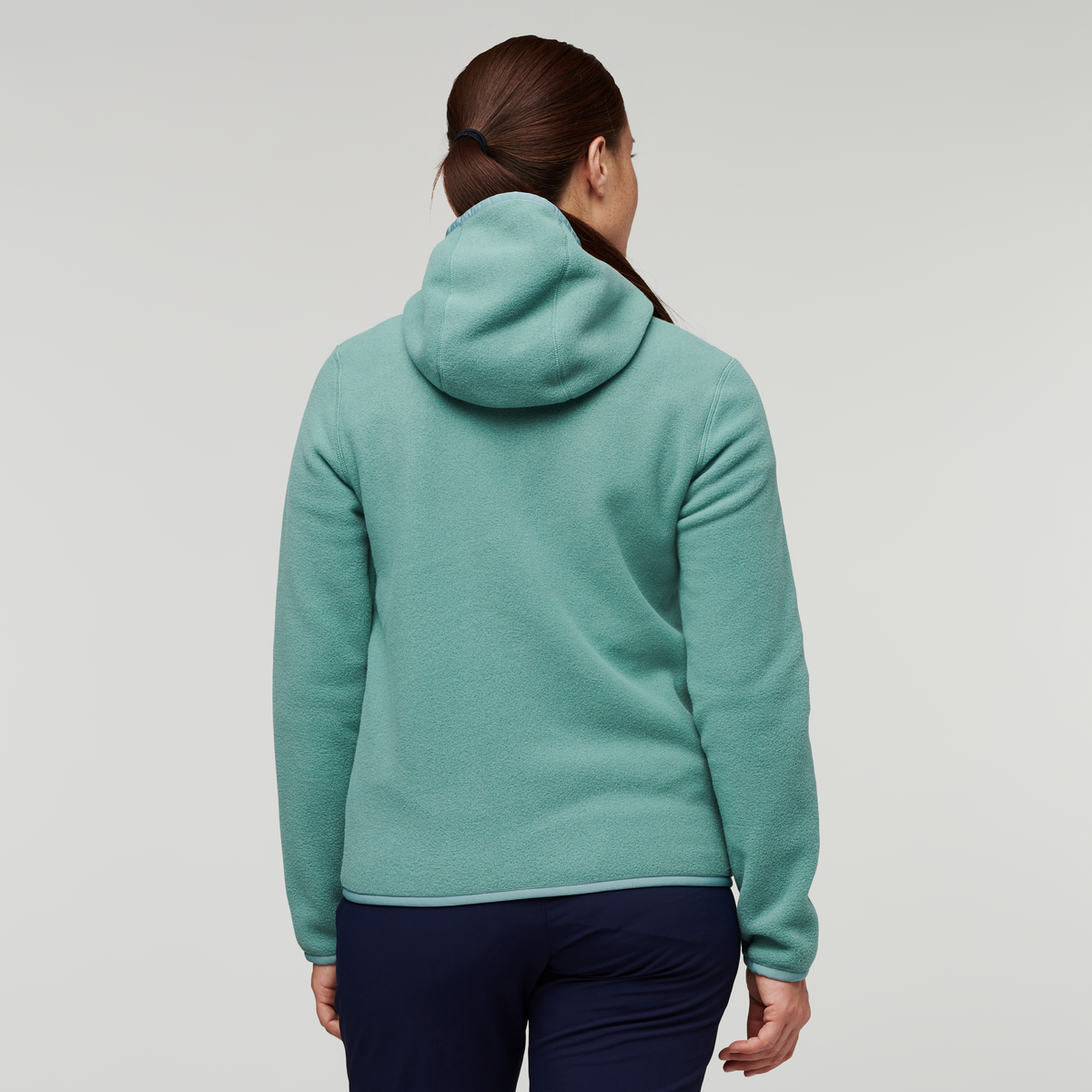 Teca Fleece Hooded Full-Zip Jacket - Women's, Watercolor, Model Aya