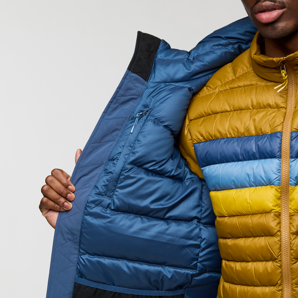 Calidez Down Parka - Men's, Deep Sea, Model Nicolas