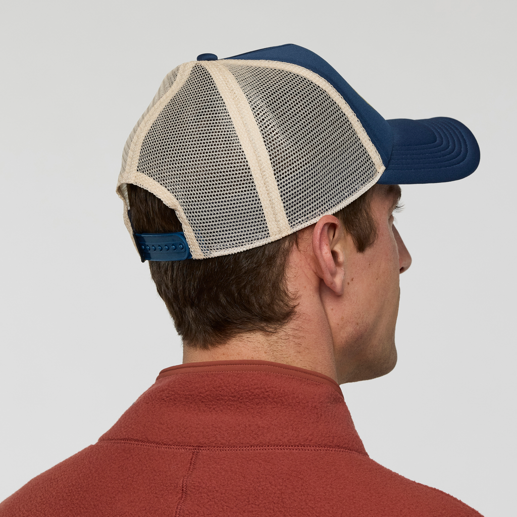Vintage Trucker Hat, Deep Sea, Detail