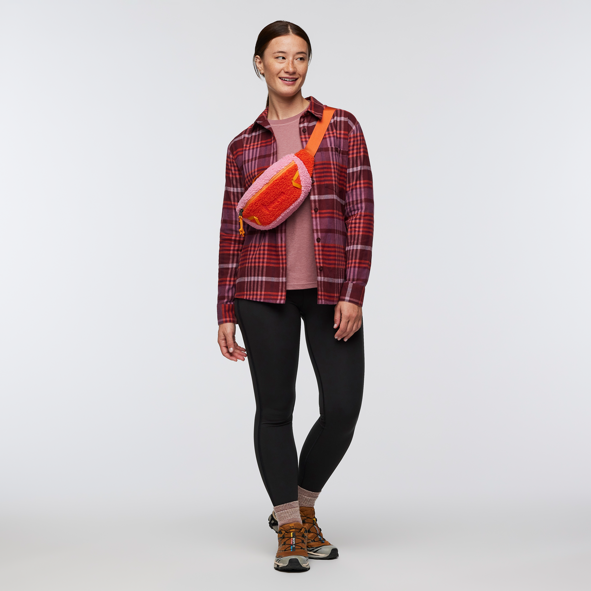 High Pile Fleece 3L Sling, Watermelon, Detail