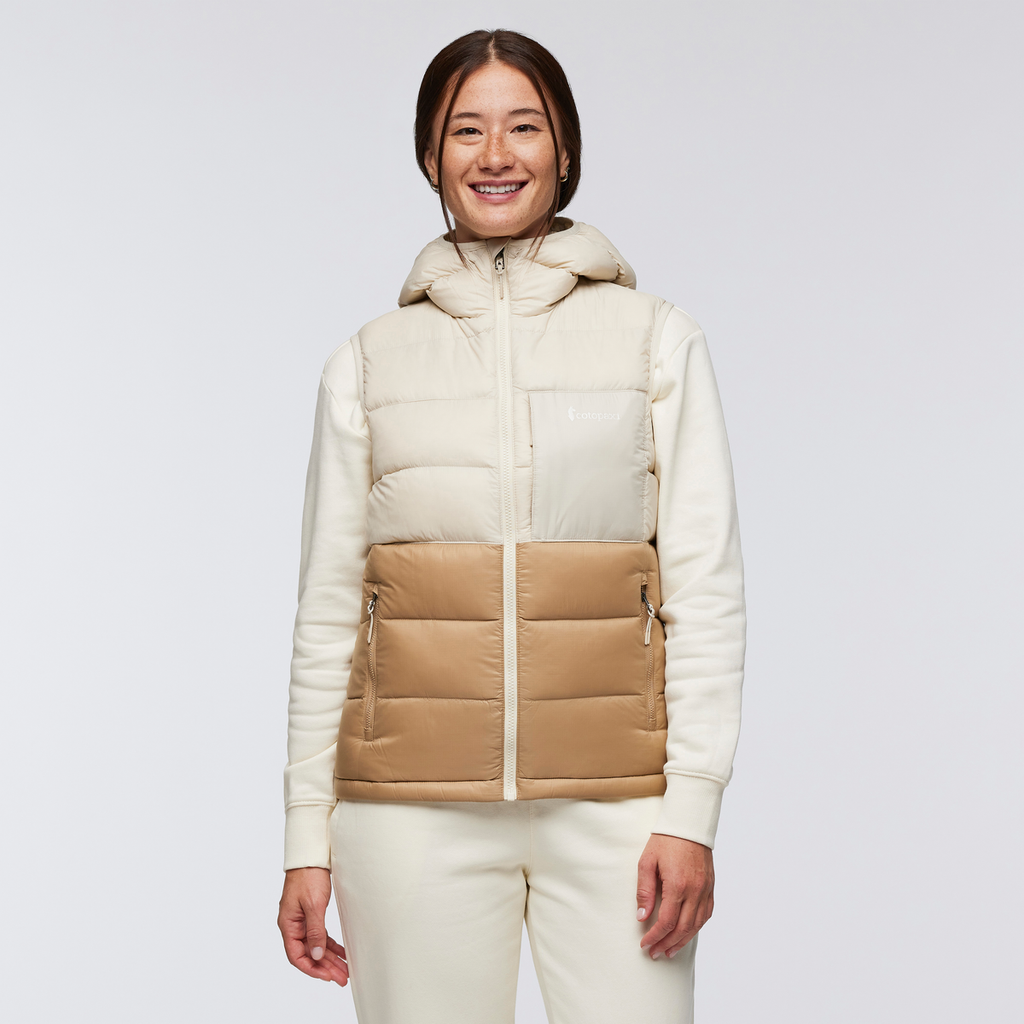 Fuego Max Down Vest - Women's, Cream/Khaki, Model Aya