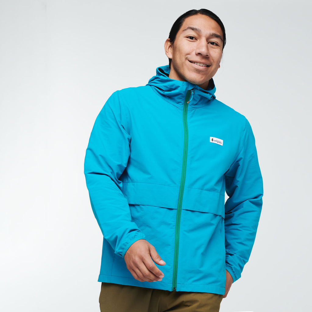 Viento Travel Jacket - Men's, Mineral Blue, Model Mario
