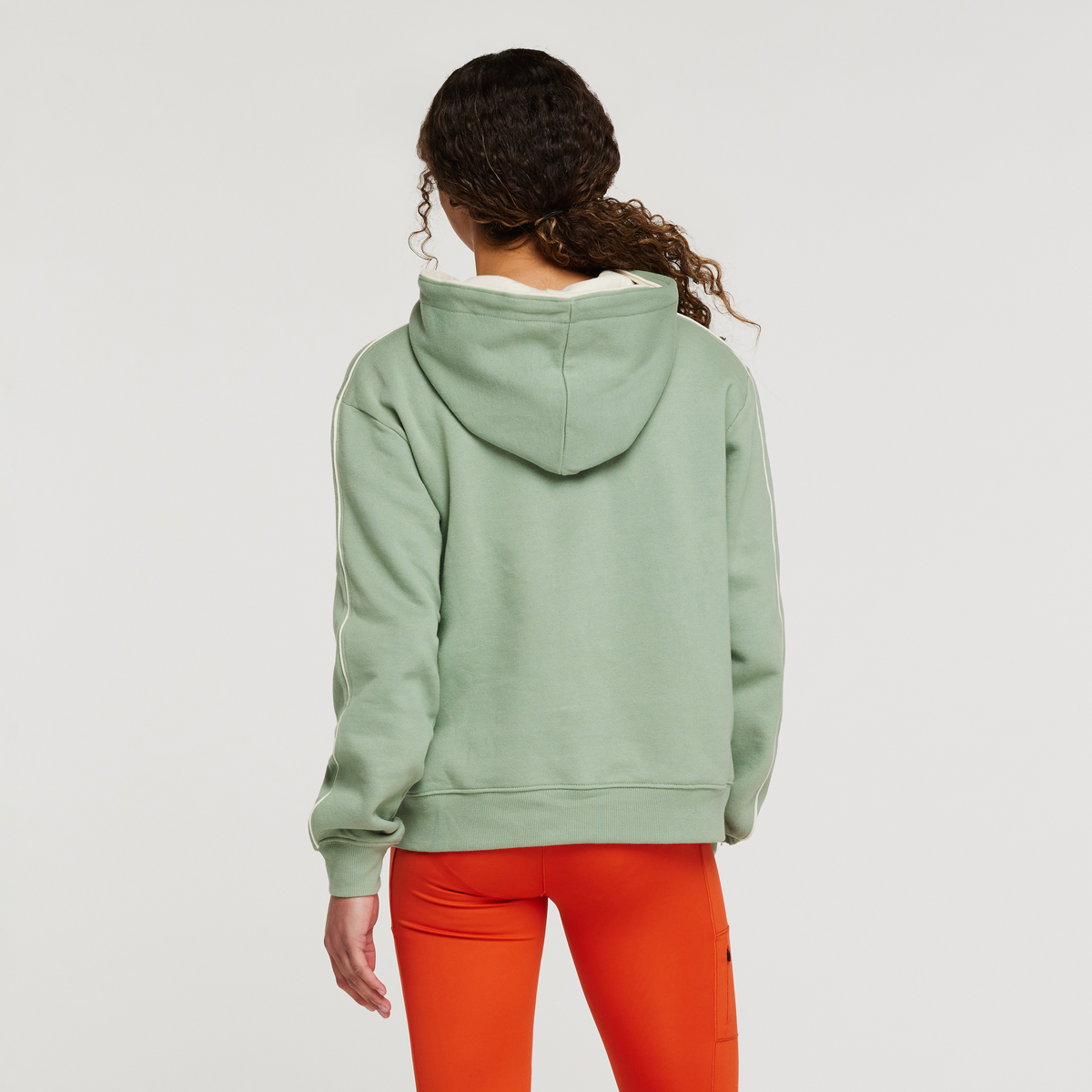 Do Good Organic Pullover Hoodie - Women's, Silver Leaf, Model London