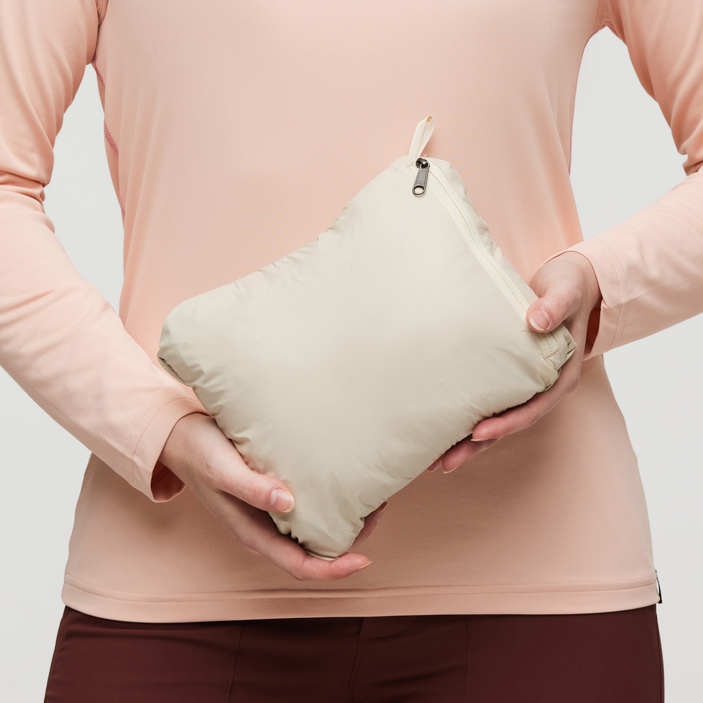 Fuego Down Vest - Women's, Cream, Model Courtney