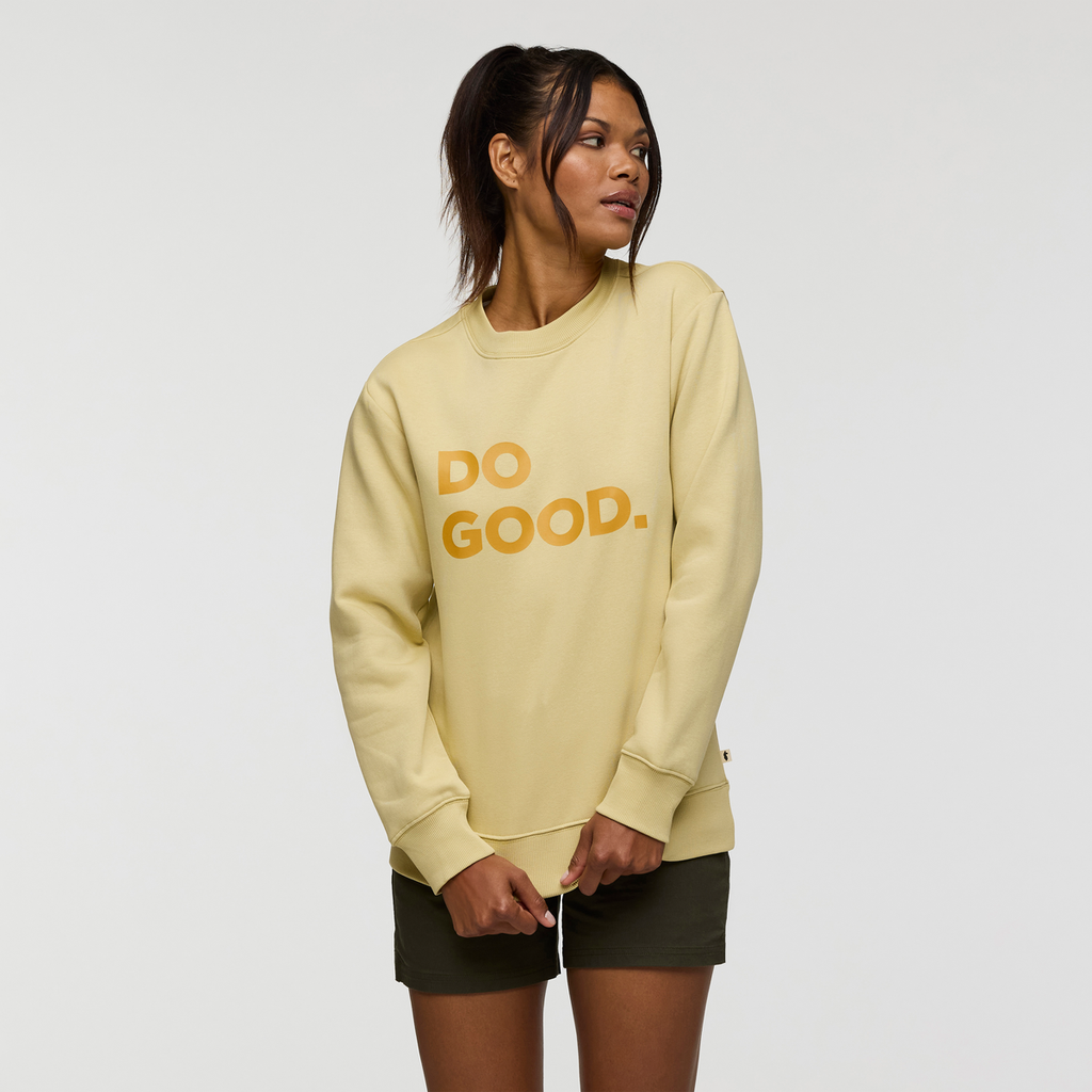 Do Good Crew Sweatshirt - Women's, Grain, Model Jade