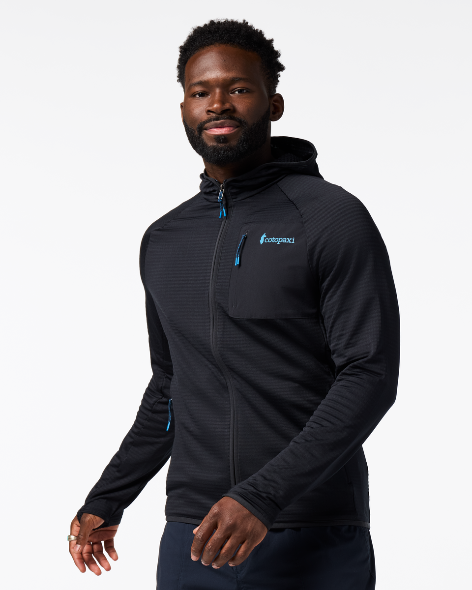 Otero Fleece Full-Zip Hooded Jacket - Men's, Cotopaxi Black, Model Kirk