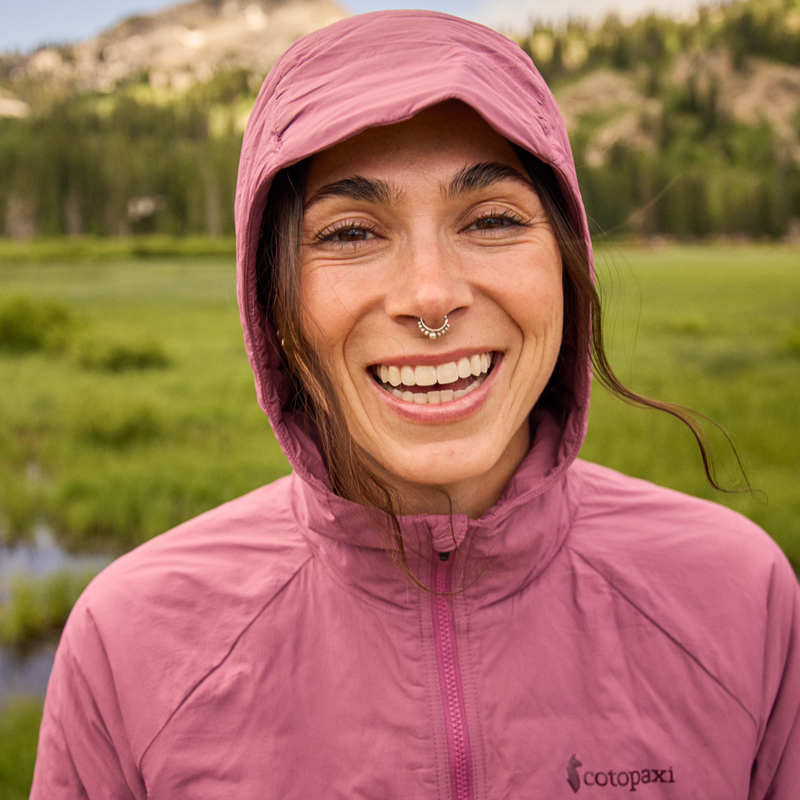 Pacaya 2.0 Insulated Hooded Jacket - Women's, Fig, Model Avery