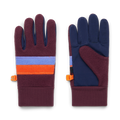 Teca Fleece Gloves, Wine