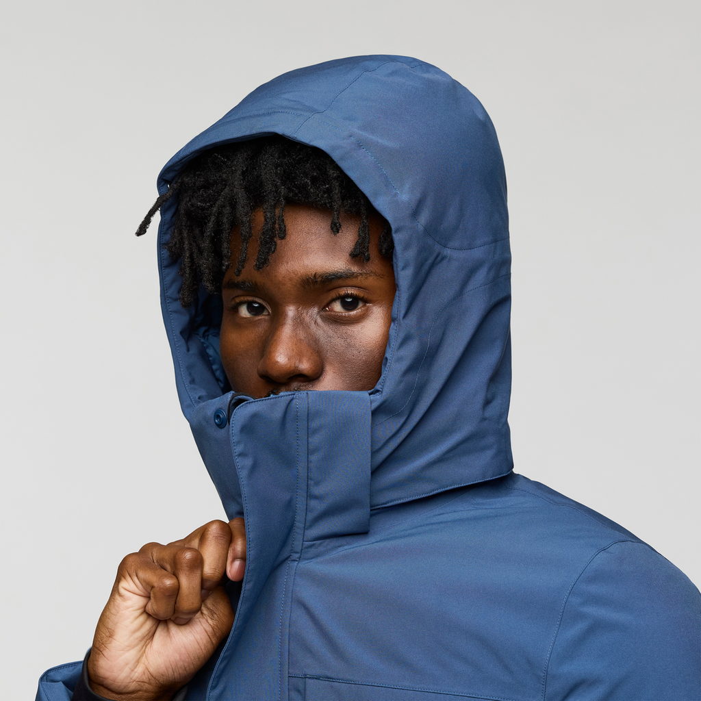 Calidez Down Parka - Men's, Deep Sea, Model Nicolas