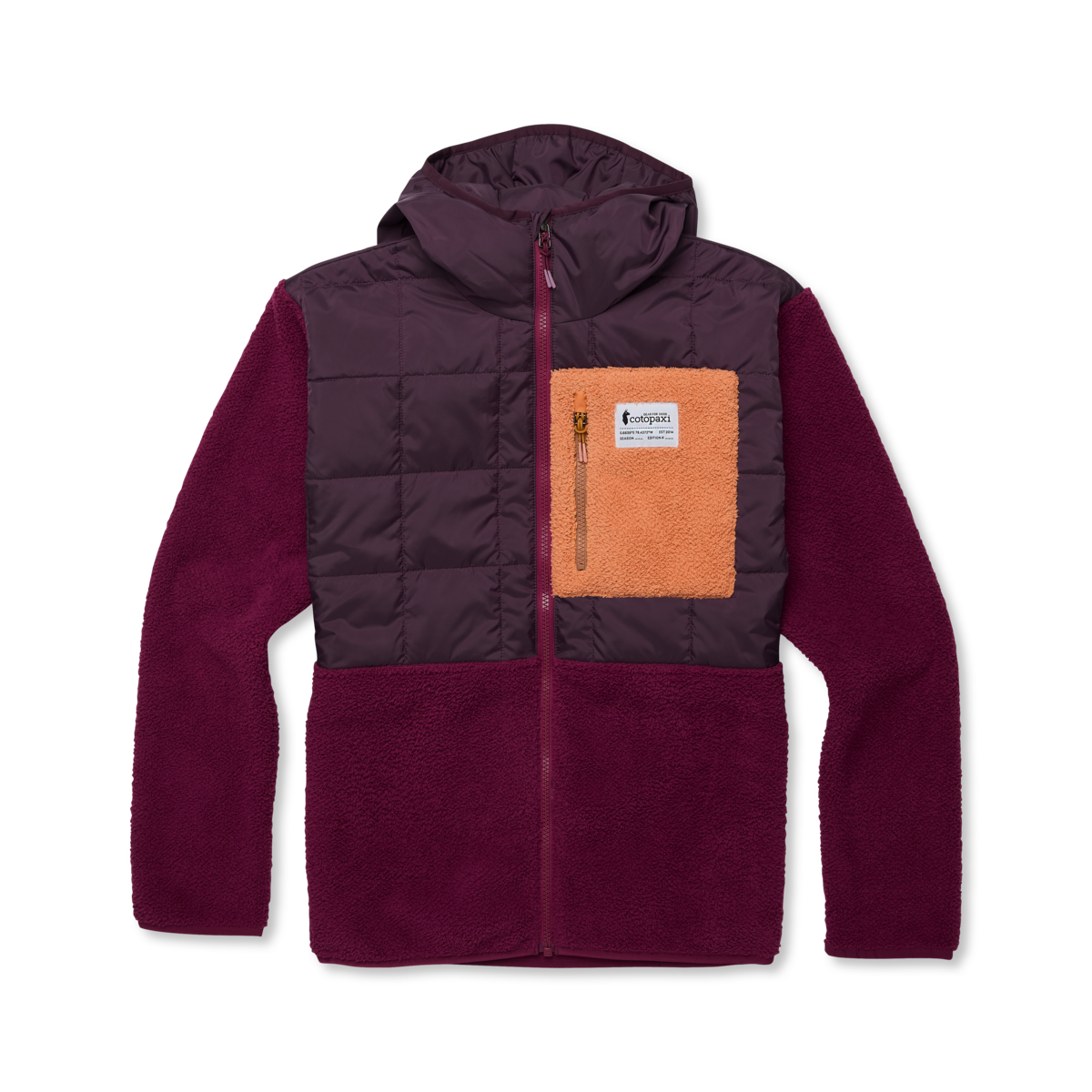 Trico Hybrid Hooded Jacket - Women's, Blackberry/Jam, Model Avery