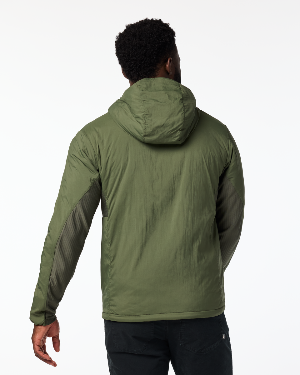 Pacaya 2.0 Insulated Hooded Jacket - Men's, Fatigue, Model Kirk