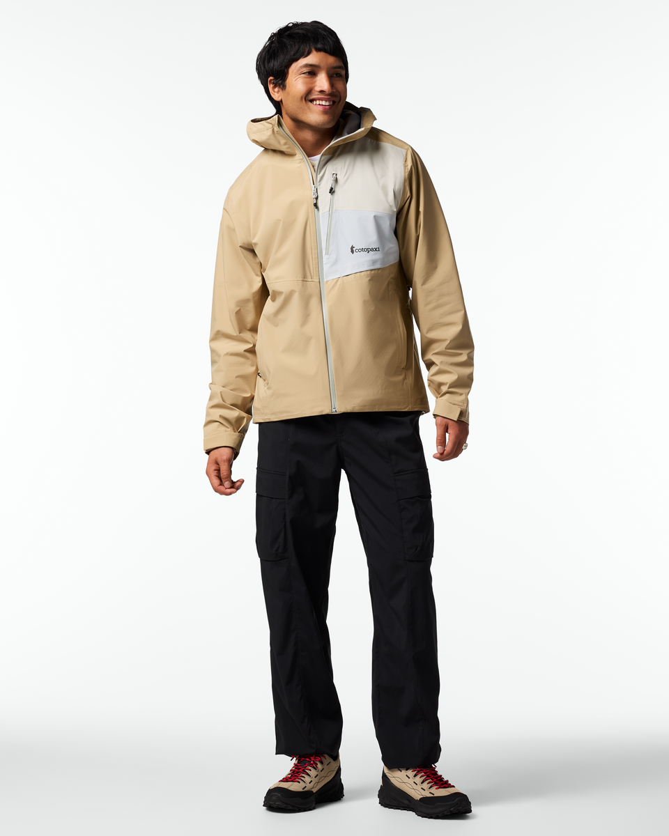 Impermeo 3L Hooded Shell Jacket - Men's, Khaki, Model Christian