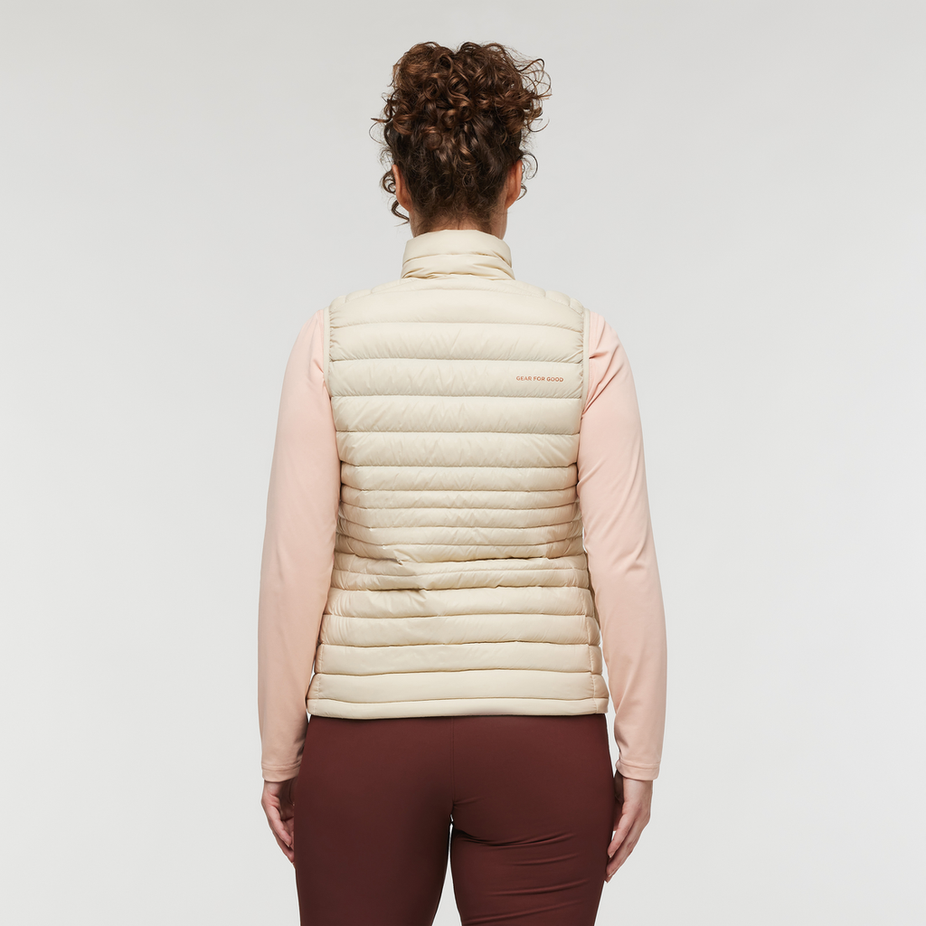 Fuego Down Vest - Women's, Cream, Model Courtney