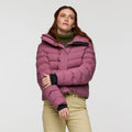 Alivio Down Jacket- Women's, Fig, Model Caitlyn